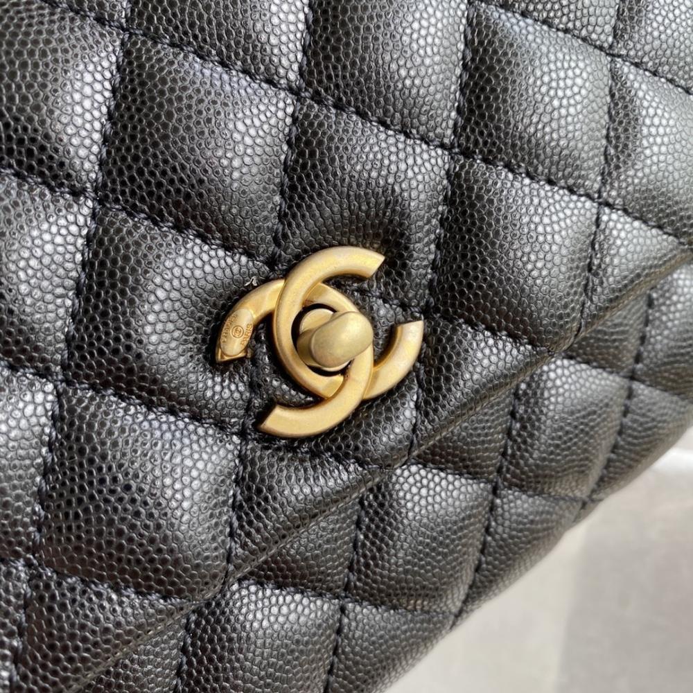 Quilted Lambskin Top Handle Bag