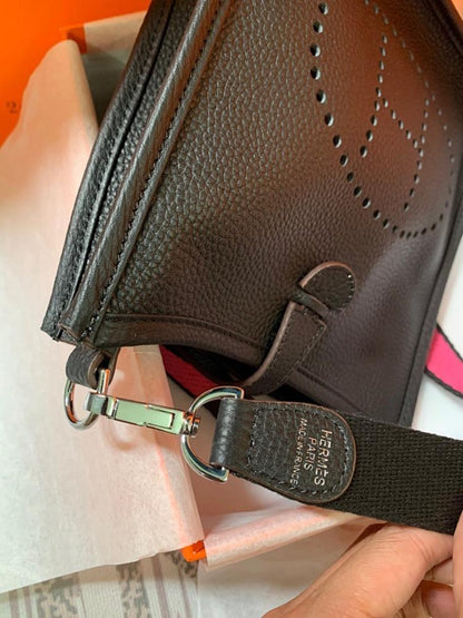 Elegant Refined Leather Top Handle Bag