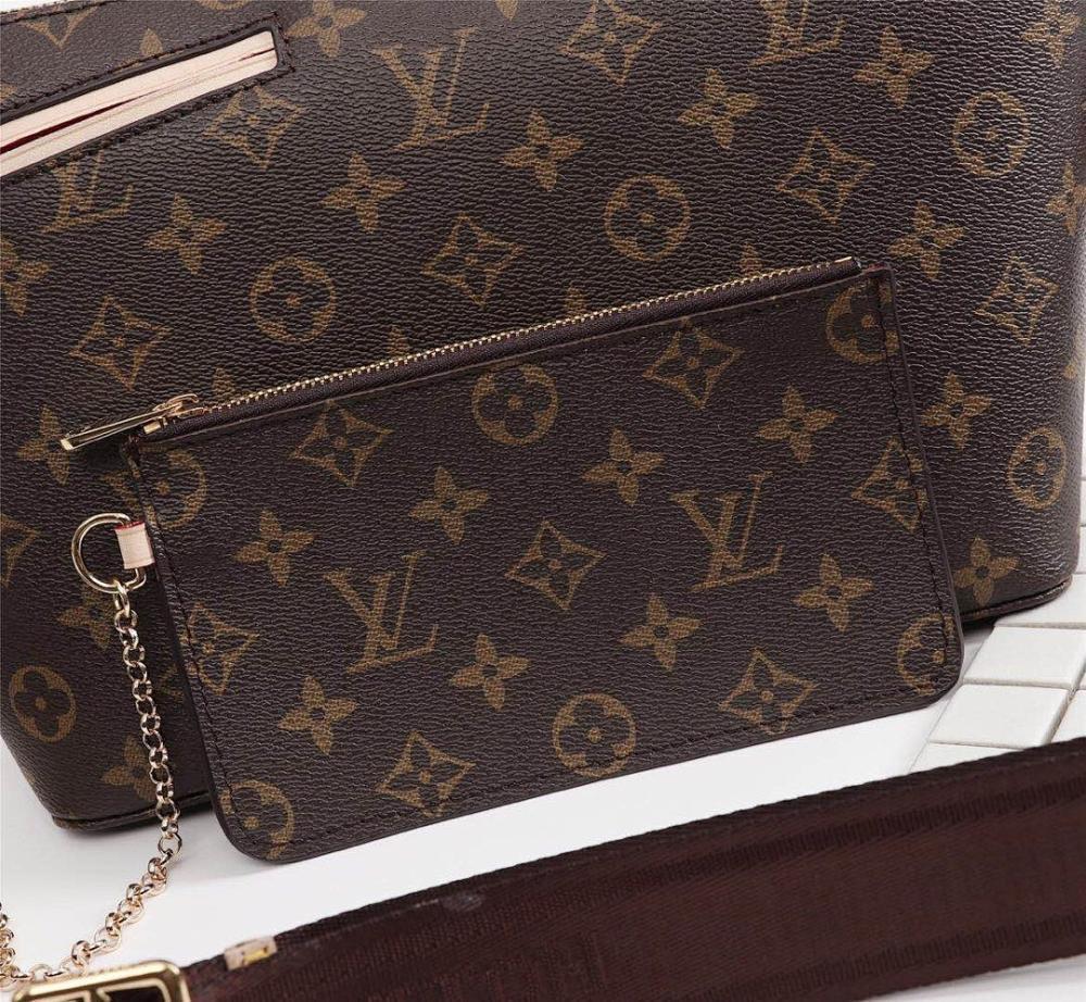 Boite Chapeau Monogram Leather Shoulder Bag