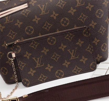 Boite Chapeau Monogram Leather Shoulder Bag