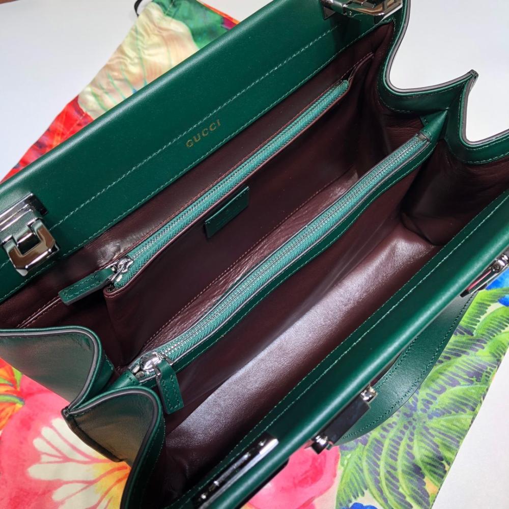 Embroidered Top Handle Bag
