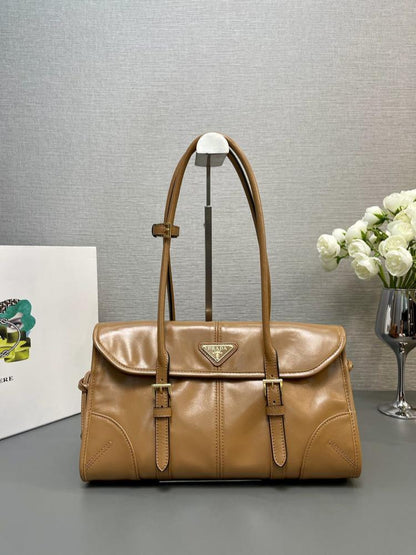 Classic Leather Top Handle Bag