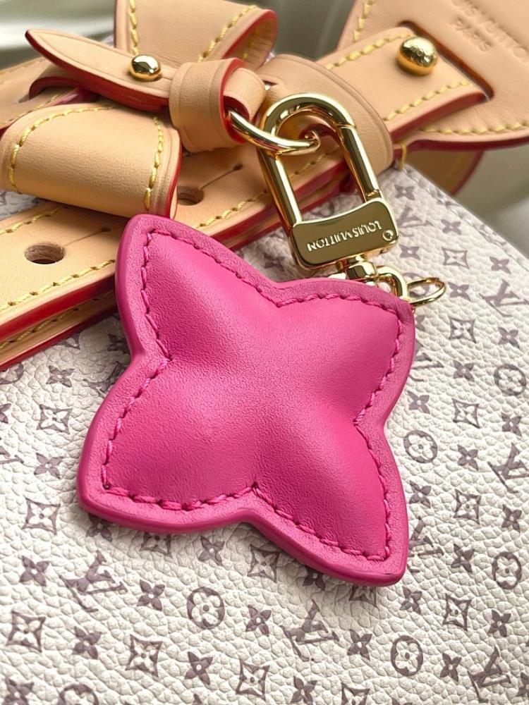 Elegant Refined Monogram Calfskin Top Handle Bag