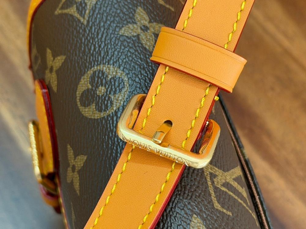 Modern Premium Monogram Leather Crossbody Bag