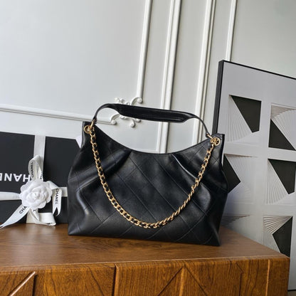 Gold Calfskin Hobo Bag