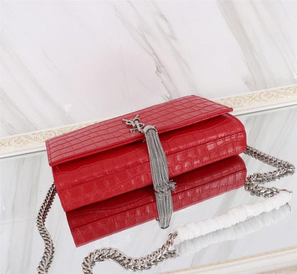 Modern Luxury Calfskin Shoulder Bag