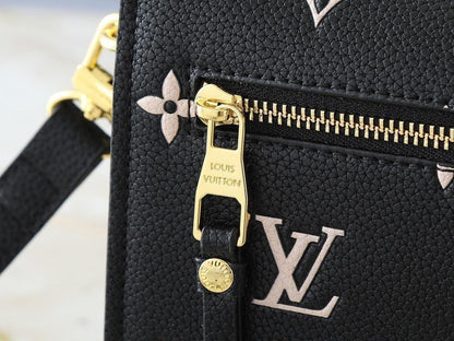 The Pouch Monogram Leather Top Handle Bag