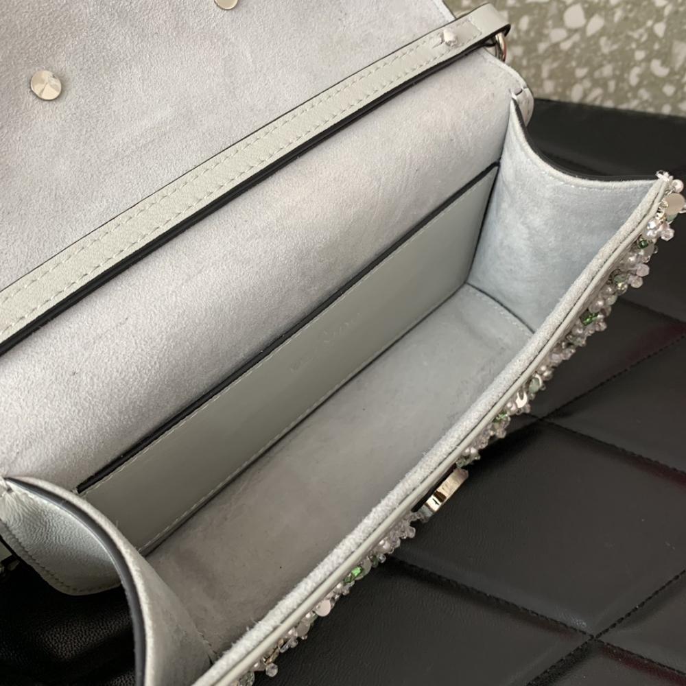 Crystal-Embellished Top Handle Bag