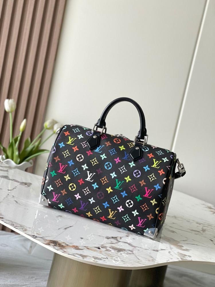 Italian-Inspired Stylish Monogram Leather Shoulder Bag