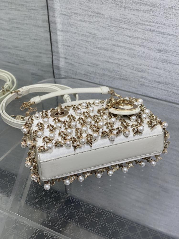 Embroidered Top Handle Bag