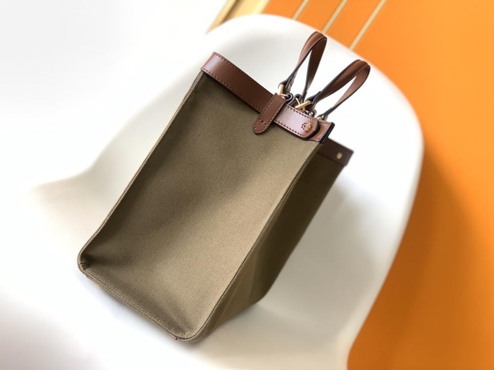 Embroidered Leather Tote Bag
