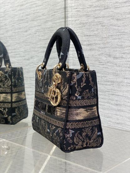 Classic Embroidered Top Handle Bag
