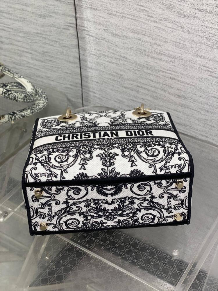 Embroidered Top Handle Bag