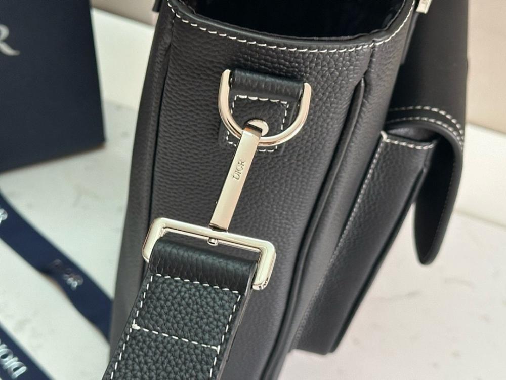 Classic Black Printed Leather Shoulder Bag – Limited Edition