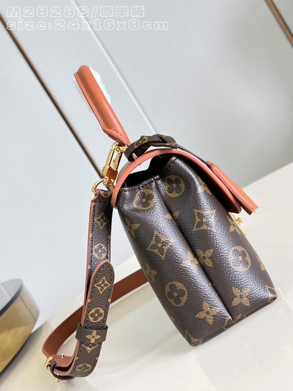 Classic Leather Top Handle Bag