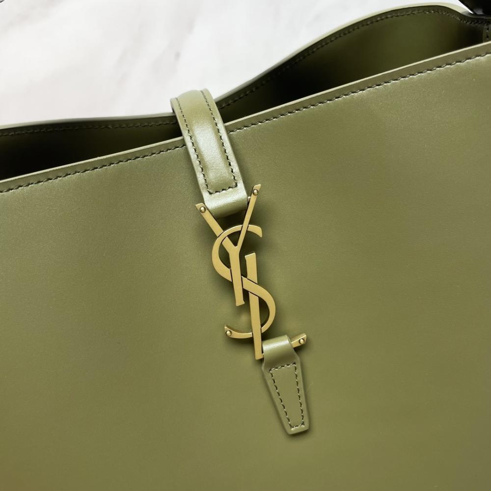 Studded Calfskin Bucket Bag
