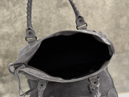 Leather Top Handle Bag