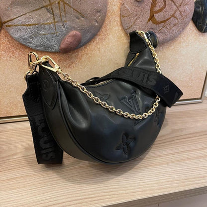 Modern Brown Quilted Leather Crossbody Bag – Limited Edition