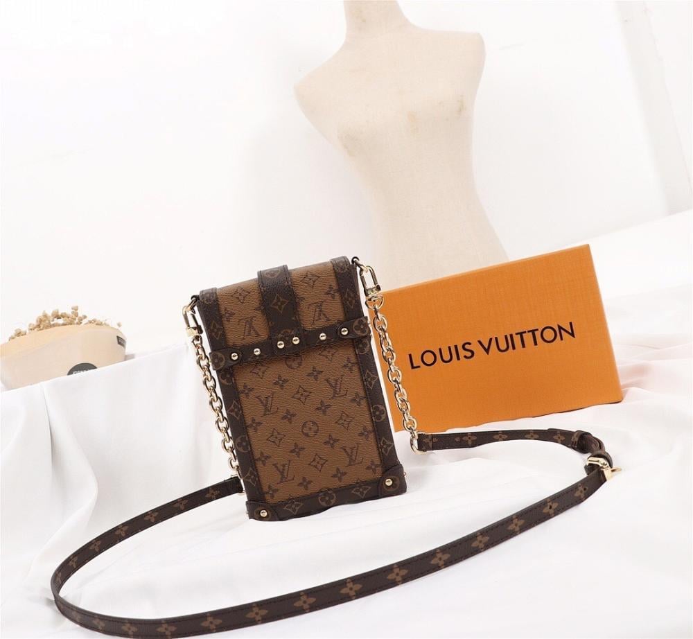 Classic Refined Monogram Calfskin Shoulder Bag