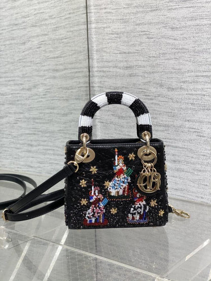 Embroidered Shoulder Bag