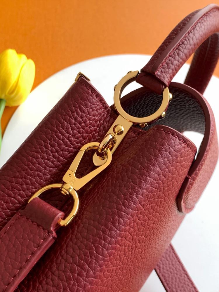 Monogram Leather Top Handle Bag