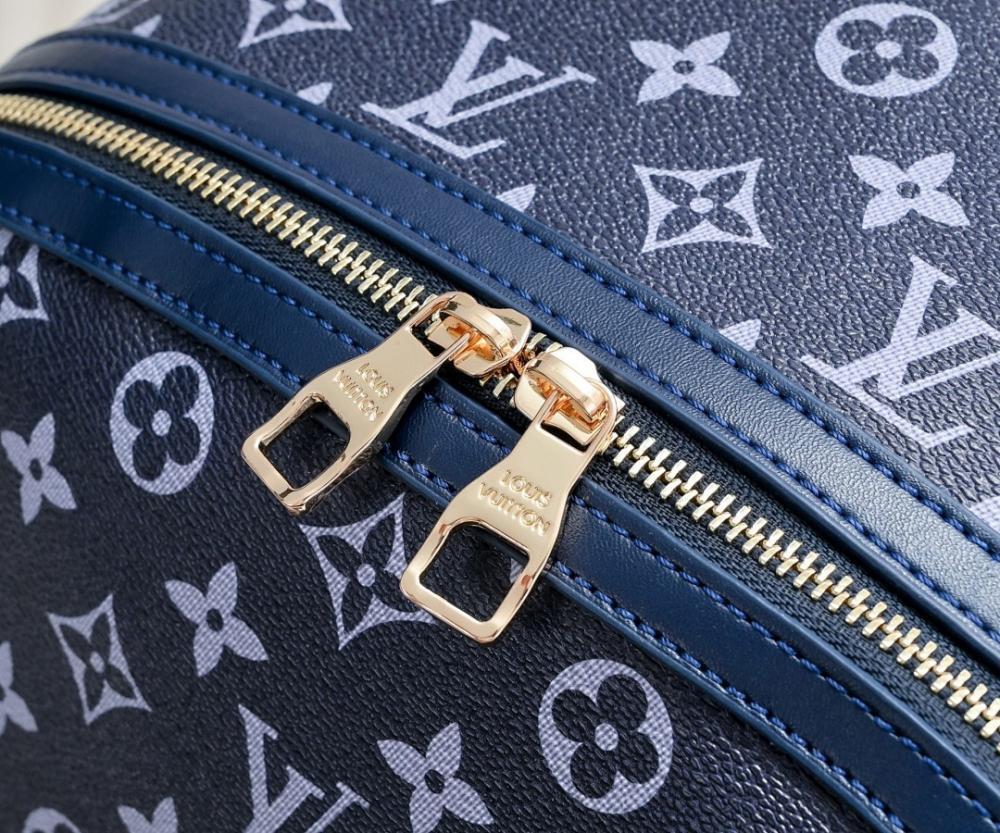 Stylish Refined Blue Denim Backpack