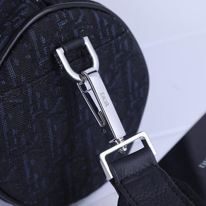 Modern Black Printed Calfskin Shoulder Bag – Special Edition