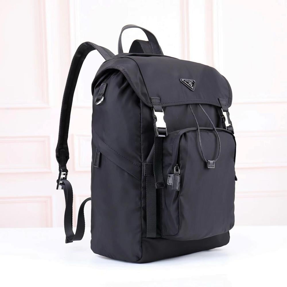 Modern Italian-Inspired Nylon Top Handle Bag
