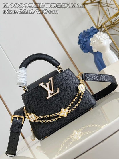 Classic Leather Top Handle Bag