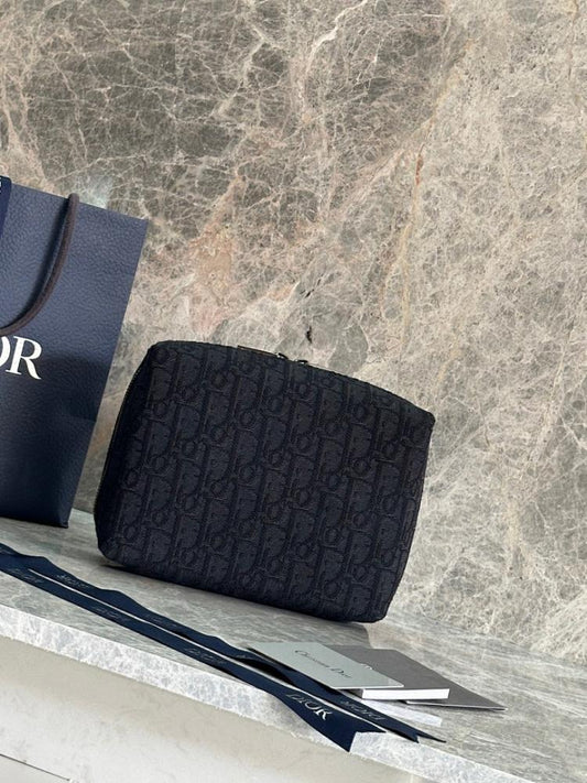 Classic Modern Black Printed Top Handle Bag