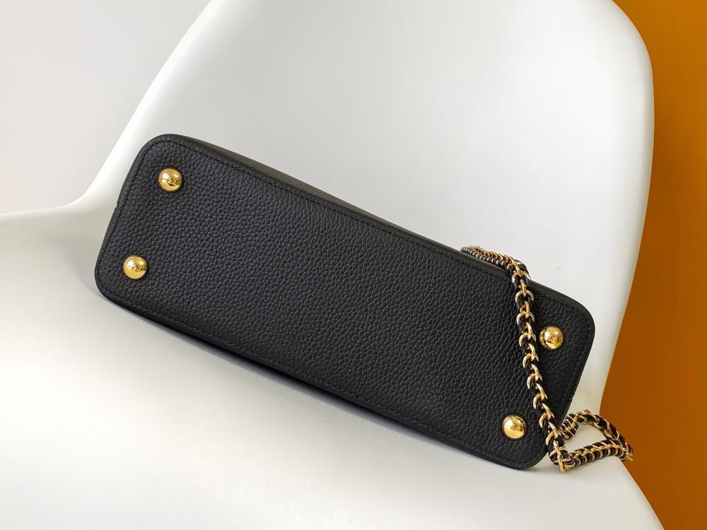 Monogram Leather Shoulder Bag