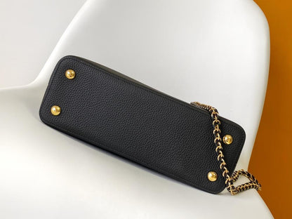 Monogram Leather Shoulder Bag