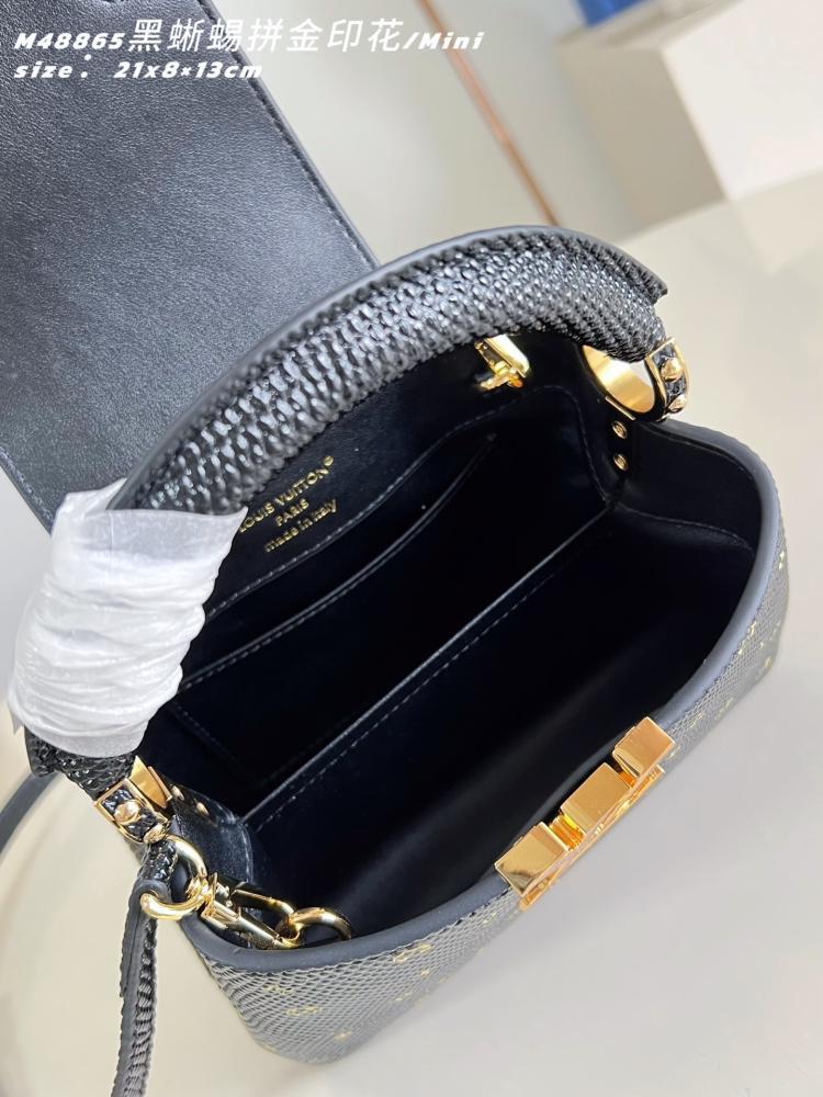 Capucines Leather Top Handle Bag