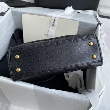 Quilted Lambskin Top Handle Bag