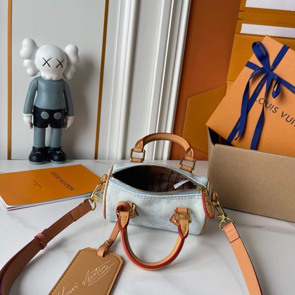 Speedy Monogram Leather Shoulder Bag