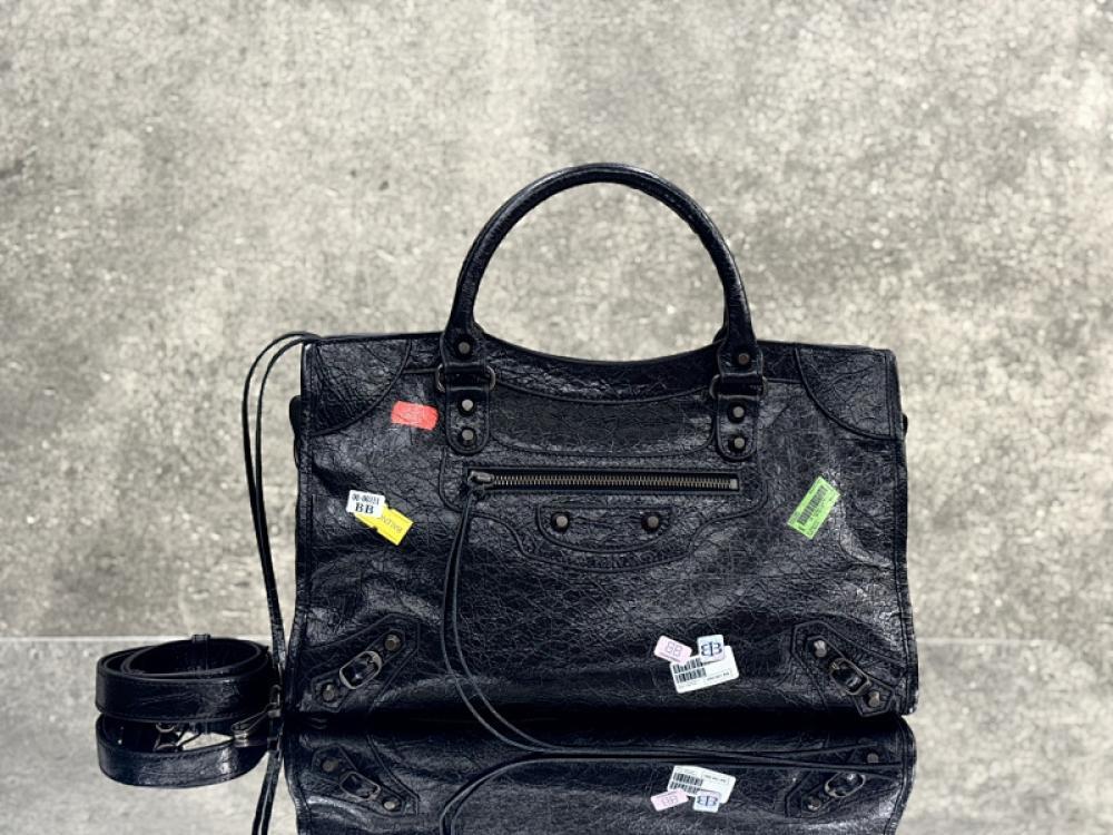 Leather Top Handle Bag