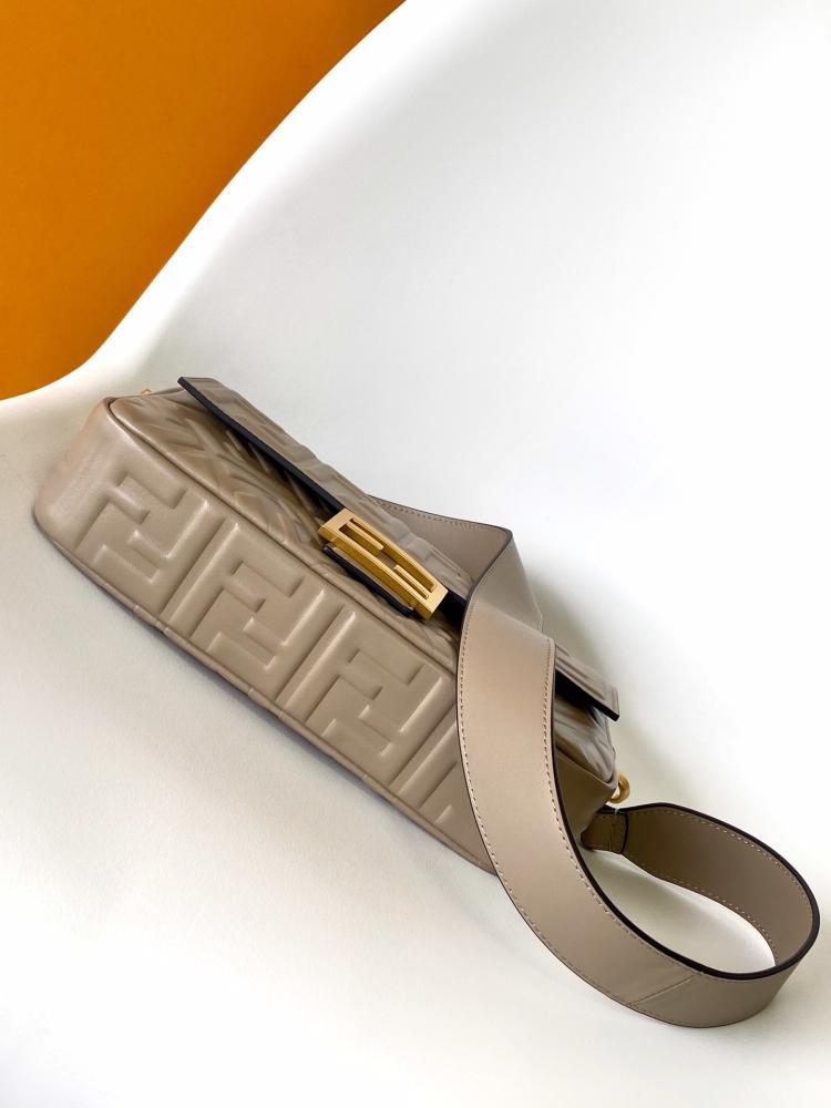 Gold Leather Crossbody Bag