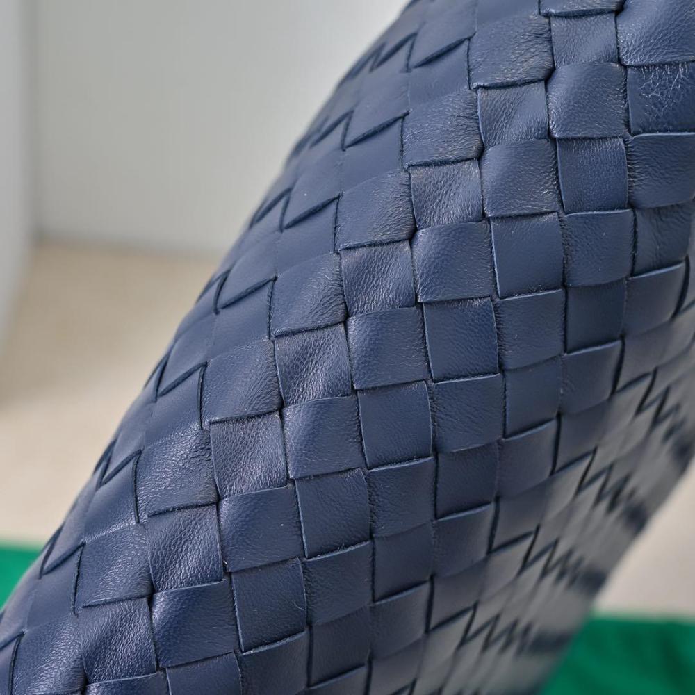 Woven Leather Top Handle Bag