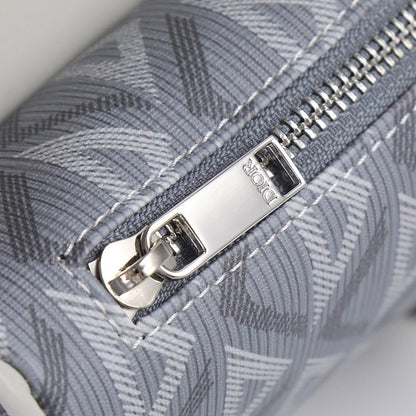 Saddle Monogram Calfskin Shoulder Bag