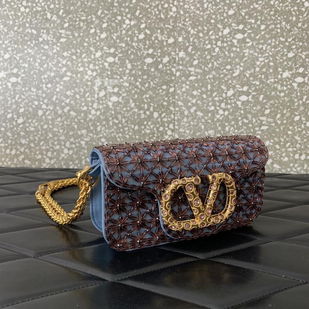 Crystal-Embellished Top Handle Bag