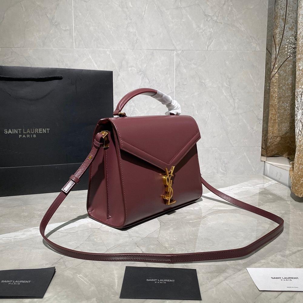 Luxury Brown Leather Top Handle Bag – Limited Edition