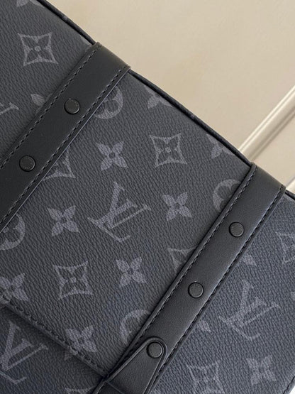 Modern Studded Leather Travel Bag