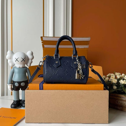 Speedy Monogram Leather Shoulder Bag