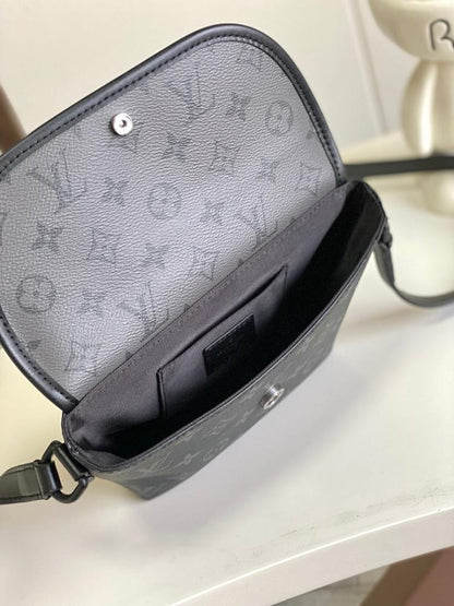Modern Italian-Inspired Silver Canvas Top Handle Bag