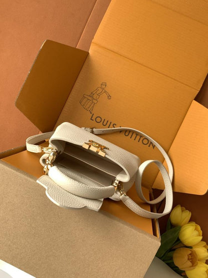 Luxury Leather Top Handle Bag