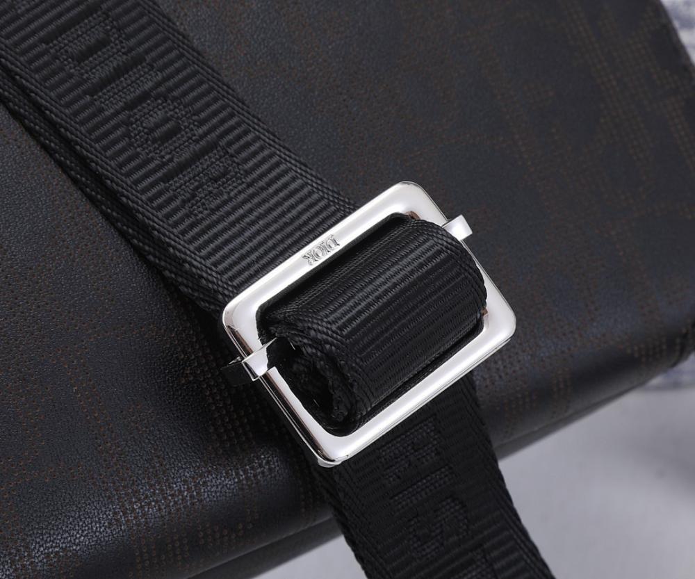Classic Modern Black Printed Leather Shoulder Bag