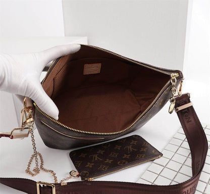 Boite Chapeau Monogram Leather Shoulder Bag