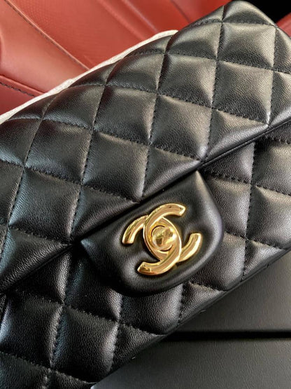 Gold Top Handle Bag