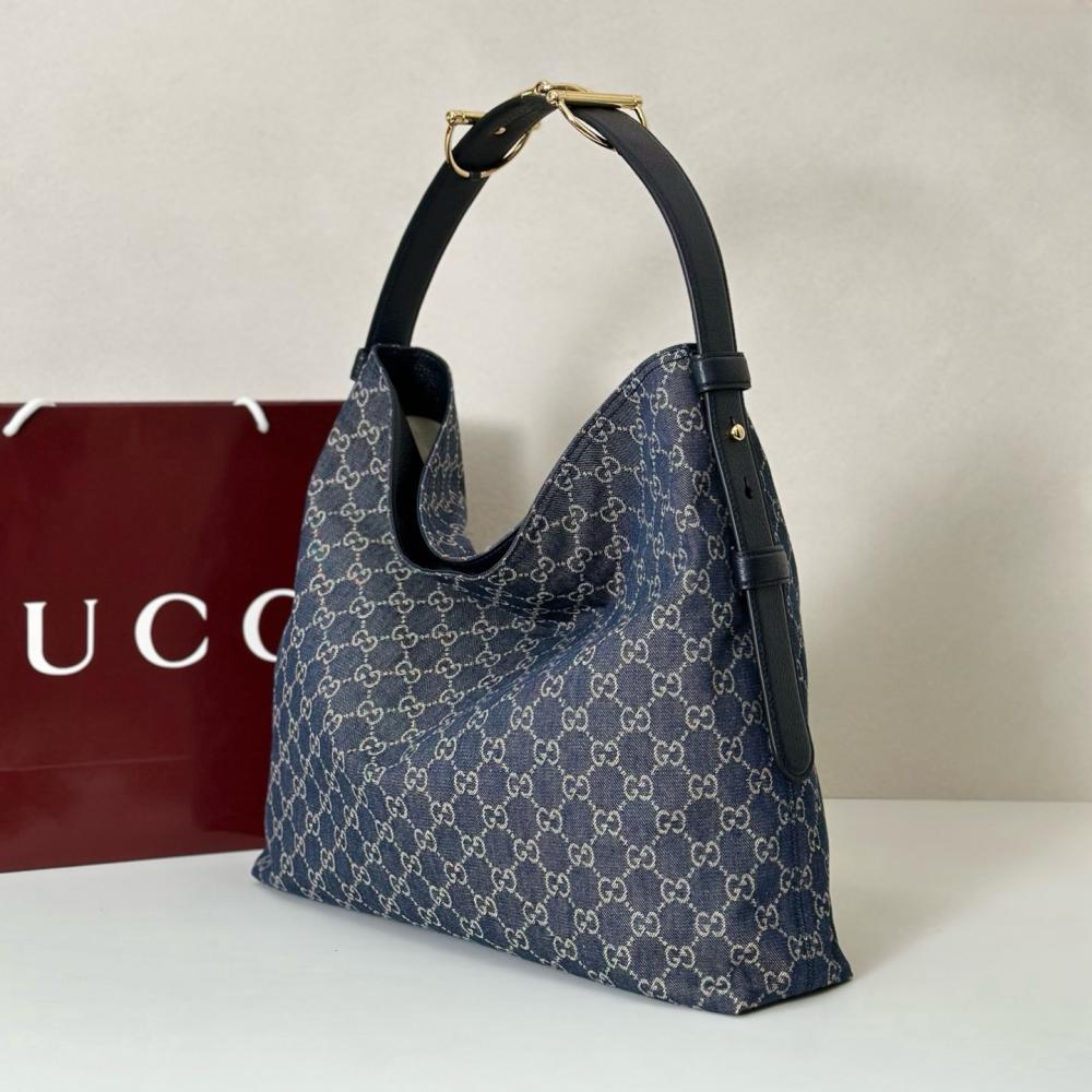 Denim Top Handle Bag
