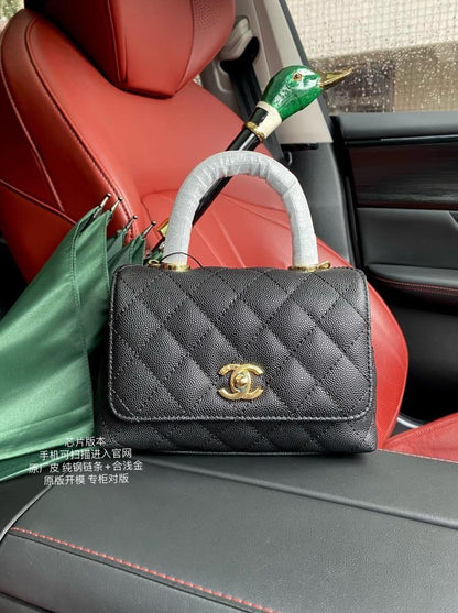 Leather Top Handle Bag